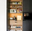 现代简约风格厨房橱柜折叠门样板间