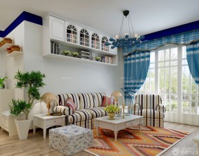 地中海风格窗帘 小户型室内创意设计
