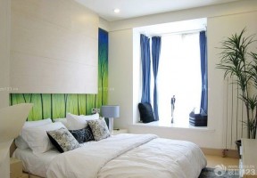 地中海风格窗帘 小型卧室装修