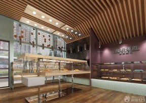 面包店 木質(zhì)吊頂