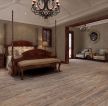 美式古典风格卧室实木地板贴图效果图