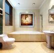 简欧式风格砖砌浴缸设计案例