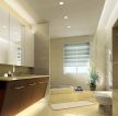 现代风格卫生间砖砌浴缸设计