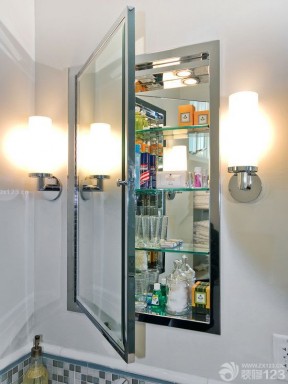 玻璃储物柜子门设计效果图