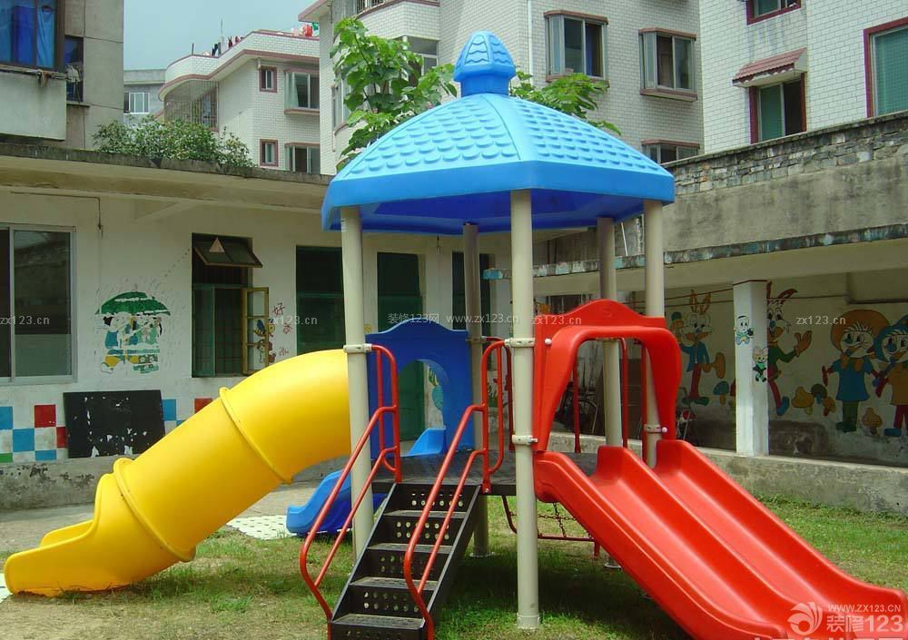 小型幼兒園滑梯效果圖