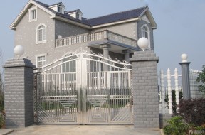 别墅围墙大门 现代中式风格