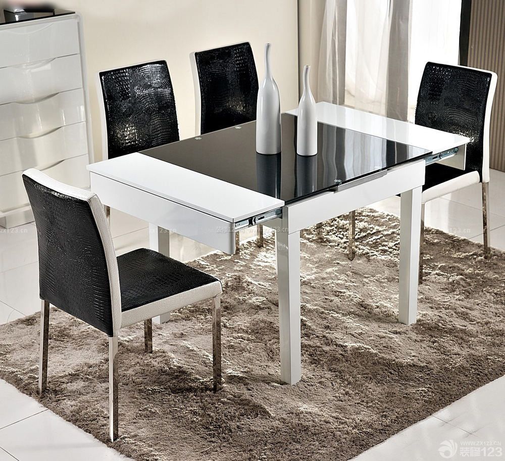 最新现代简约风格折叠餐桌装修效果图大全