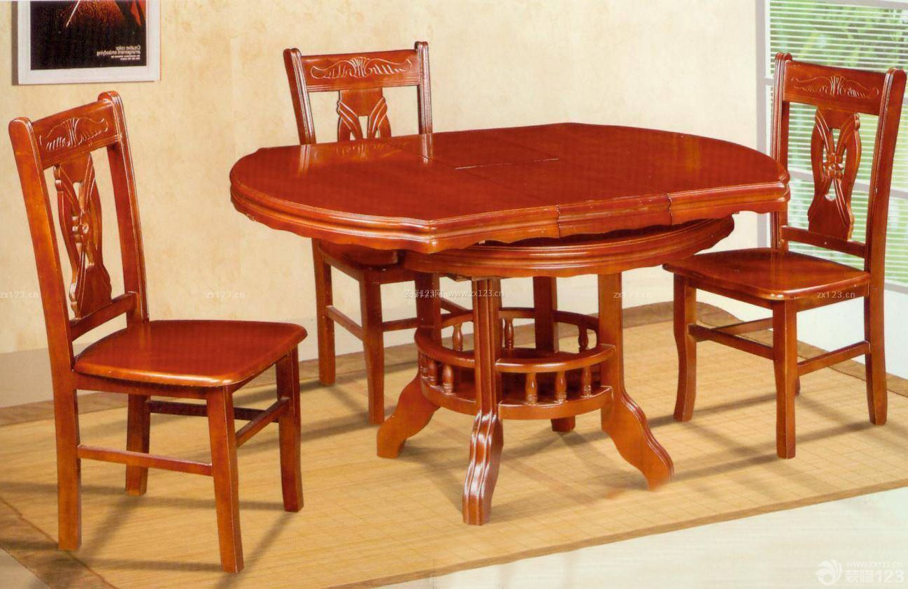 中式风格折叠餐桌装修效果图