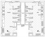 大型公共衛(wèi)生間隔斷平面圖