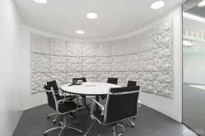 小型会议室布置背景墙设计案例