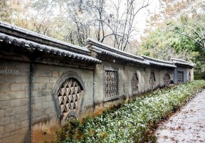 中式仿古庭院围墙设计效果图欣赏