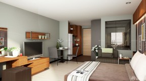 25平米小户型公寓装修组合家具装修实景图