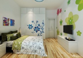 创意25平米小户型公寓装修手绘墙画欣赏