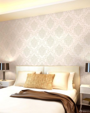 最新现代风格卧室磨砂壁纸设计图片欣赏