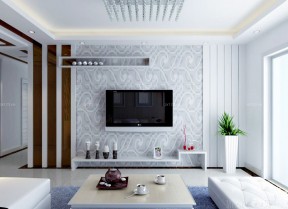 银色墙面 家装客厅设计