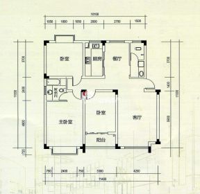 农村自建三室平房房屋设计图