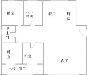 简单农村平房房屋布局设计图