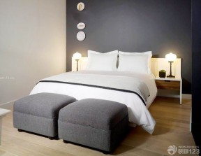小型宾馆装修设计 双人床