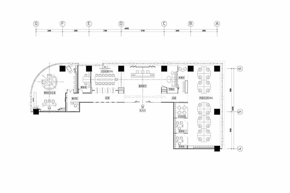 辦公室裝潢設(shè)計(jì)平面圖