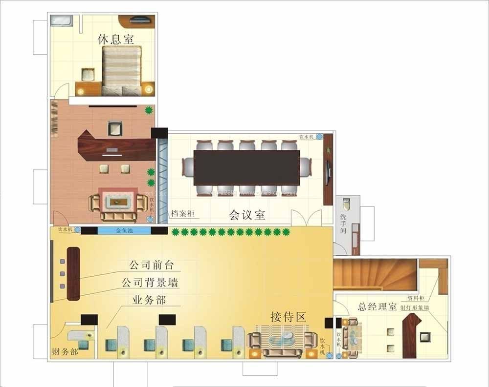 某公司辦公室設(shè)計平面圖