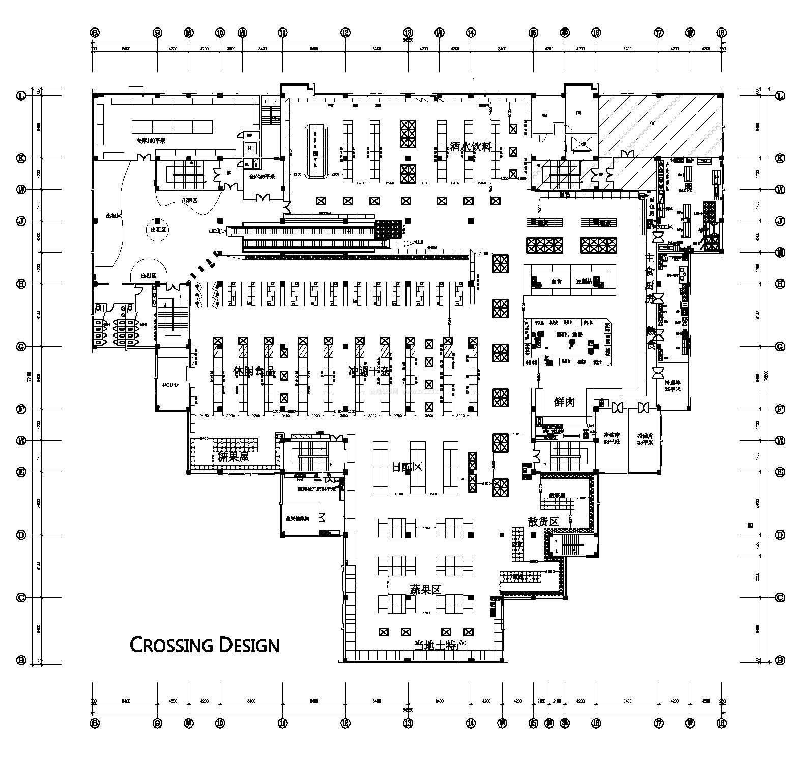 家樂(lè)福超市設(shè)計(jì)平面圖