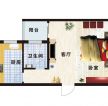 自建房屋56平方一室一廳戶型圖設(shè)計案例