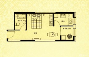 30平米小戶型平面圖單間設(shè)計效果圖