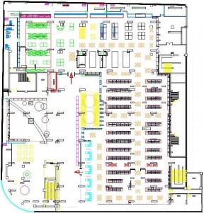 超市詳細(xì)設(shè)計(jì)平面圖