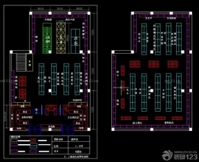 超市布局設(shè)計(jì)cad平面圖