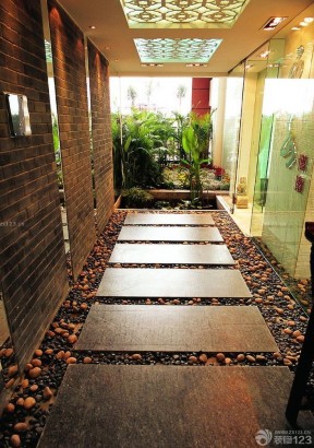 入戶花園裝修樣板房 別墅裝修設(shè)計(jì)