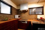 日式复古家居小厨房设计效果图