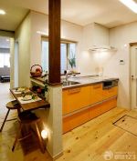 现代日式小户型开放式厨房样板间