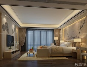 現(xiàn)代中式別墅 簡(jiǎn)歐風(fēng)格主臥室