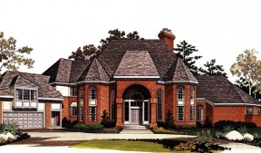美式乡村别墅设计 房子外墙瓷砖