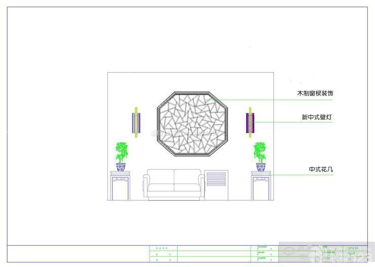 新中式風(fēng)格室內(nèi)設(shè)計(jì)cad圖庫(kù)