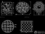 現(xiàn)代中式風(fēng)格門窗cad圖庫欣賞 