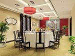 个性中国古典风格饭店包厢装修案例