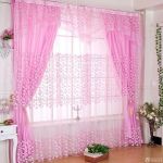 小清新的粉色窗帘设计图