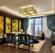 最新中式客厅窗帘装修设计图欣赏 