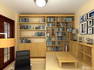 一室家装客厅兼书房装修设计图