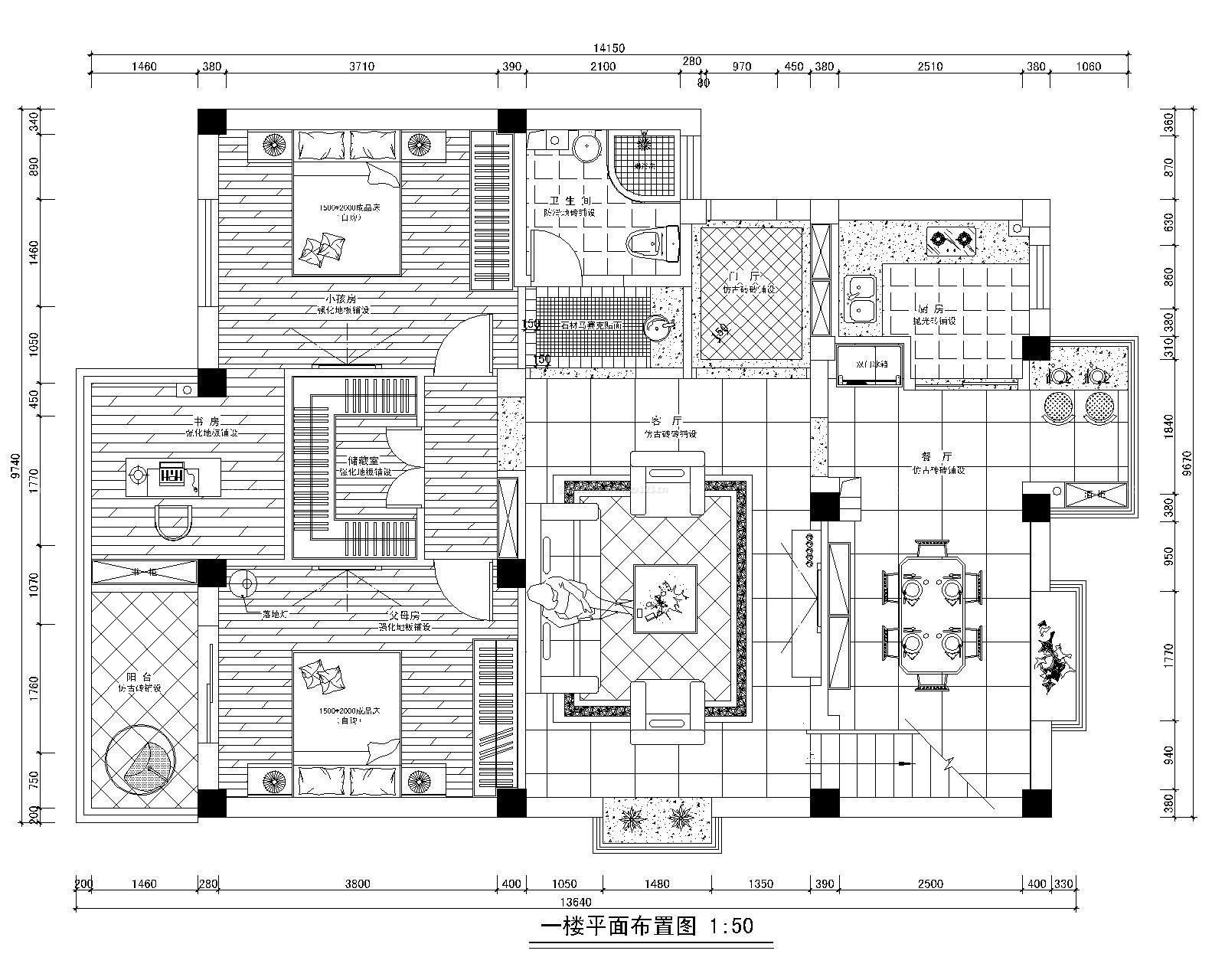 110平米房子設(shè)計(jì)平面圖