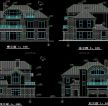 144平米房屋建筑立面圖設計