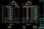 高層寫字樓建筑立面圖