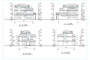 農村自建房建筑立面圖