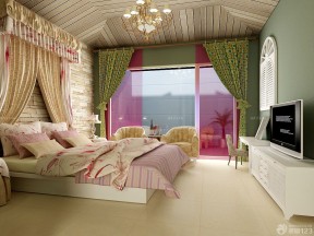 田园风格窗帘 卧室设计