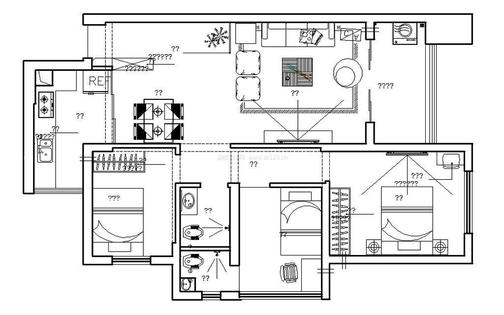 81平米房屋戶型圖設(shè)計(jì)