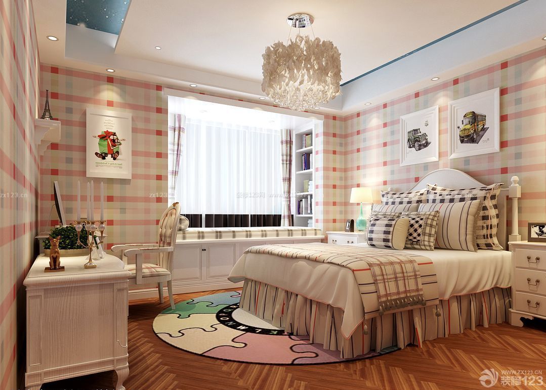 现代设计风格欧式儿童房装修效果图 