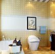 欧式卫生间黄色墙面瓷砖装饰图