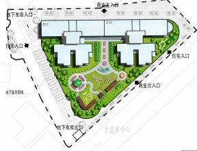 某住宅園林花壇平面圖設計