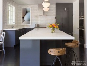 小别墅厨房人造大理石设计效果图片